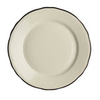 Thumbnail image #1 for Steelite International Homer, Carolyn HL54800 Round China Plate, 10-5/8", Wide Rim, Scalloped Edge 1 Dozen