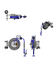 Thumbnail image #2 for Open Epoxy-Coated Steel Retractable Hose Reel with 35-Foot Hose and Stainless Steel Table Leg Swing Bracket