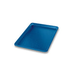 Thumbnail image #1 for Chicago Metallic Bakeware 40943 Quarter-Size Textured Display Pan, Blue Anodized Aluminum, Semi-Closed Rim Case of 12