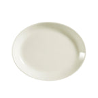 Thumbnail image #1 for CAC China Rec REC-12C Ceramic Oval Coupe Platter, American White, 10-1/2 x 8-1/4 x 1-1/2 in Case of 2 Dozen