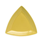 Thumbnail image #1 for Tuxton China Concentrix CSZ-1248 Ceramic Triangular Plate with Wide Rim, 12-1/2" Case of 6