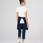 Thumbnail image #2 for Chef Works AHS02-DNA-0 Half Bistro Canvas Apron, Unisex, Dark Navy, 80% Recycled Polyester/20% Cotton