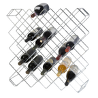 Thumbnail image #1 for 1880 Hospitality Focus Foodservice FWBR45CH 45-Bottle Cradle Wine Rack Module, Chrome, 8"W x 26-1/2"L x 26-1/2"H