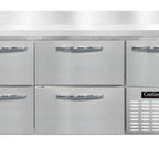 Thumbnail image #1 for Continental Refrigerator RA60NBS-D 60-Inch Worktop Refrigerator, 1 Door, 2 Drawers, Stainless Steel Top