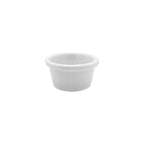 Thumbnail image #1 for CAC China MRKF-6F 6 oz Fluted Round White Melamine Ramekin Case of 8 Dozen