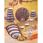 Thumbnail image #2 for Thunder Group Peacock 5275TP Scalloped Melamine Bowl, 34 oz, 7-1/4 in Diameter Case of 6 Dozen