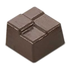 Thumbnail image #1 for JB Prince K536 Polycarbonate Chocolate Mold, 28 Interlocking Squares, Rigid, Opaque