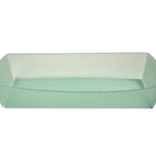 Thumbnail image #1 for G.E.T. Eco-Takeouts EC-22-JA Rectangular Polypropylene Food Tray with Leak-Resistant Snap Closure, 10 x 6 in, Jade Case of 2 Dozen