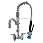 Thumbnail image #1 for Fisher 85480 Mini Wall-Mount Pre-Rinse Faucet, 4-Inch Centers, 6-Inch Swing Spout, 15-Inch Hose