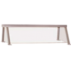 Thumbnail image #1 for Eagle Group Director's Choice SSH3 50-Inch Single-Sided Cafeteria Serving Shelf with Clear Polycarbonate Sneeze Guard