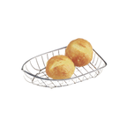 Thumbnail image #1 for G.E.T. Specialty Servingware 4-80007 Stainless Steel Boat Serving Basket, 9-1/2 x 5 x 2-1/2 inches Case of 12