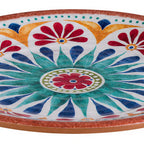 Thumbnail image #1 for Libbey APS Germany - Arabesque APS 84684 Round Melamine Plate, 8-1/2" Diameter, Terracotta