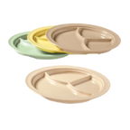 Thumbnail image #1 for G.E.T. Supermel CP-531-S . . 3-Compartment Melamine Plate, 10", Sandstone 1 Dozen