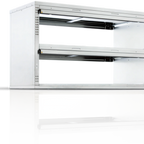 Thumbnail image #1 for Prince Castle DHB2PT-60PCE Countertop Pass-Thru Holding Bin, 2 Shelves, Holds 6 Standard Baskets or 6 Full-Size Sheet Pans