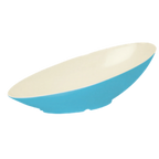 Thumbnail image #1 for G.E.T. GET B-798-SE Melamine Oval Bowl, 2-1/2 Qt, 20" x 10" x 6"H, Sea Breeze Case of 6