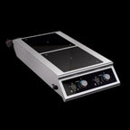Thumbnail image #1 for Vollrath DUALI-3500FB Countertop Dual-Hob Induction Cooktop, 3500W per Hob, Temperature Probe, Stainless Steel, 208-240V