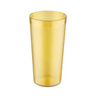Thumbnail image #1 for CAC China BVPT-20AM 20 oz Amber Pebbled SAN Plastic Tumbler Case of 2 Dozen