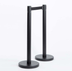 Thumbnail image #2 for Portable Retractable Tape Barrier System Set with 84-Inch Black Nylon Tapes