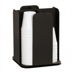 Thumbnail image #1 for Cal-Mil Onyx 23845-13 Revolving Cup Holder, Black Powder-Coated Metal, 9.75" Diameter x 12.5"H, Holds Cups up to 4.5" Diameter