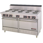 Thumbnail image #1 for Garland Sentry SS684RC2 60-Inch Electric Range, 10 Sealed-Element Burners, 2 Convection Ovens, 10-Inch Backguard, Stainless Steel Exterior