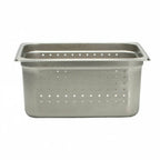 Thumbnail image #1 for Libertyware 5126P Perforated Steam Table Pan, 1/2 Size, 6" Deep, 25 Gauge, 18/8 Stainless Steel Case of 12