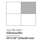 Thumbnail image #1 for Empire Bakery Equipment SQG-PBG GRID 1 Divisional Grid, 4 Divisions, 10 x 7.95 in, for SQG/SRG Hydraulic Dough Dividers