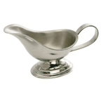 Thumbnail image #1 for Eastern Tabletop Vista 7681 Stainless Steel Gooseneck Gravy Boat, 8 oz.