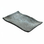 Thumbnail image #1 for G.E.T. Endure 15005064007 Rectangular Melamine Platter, 11 x 7-1/2 x 1-3/10 in, Weathered Pewter Case of 12