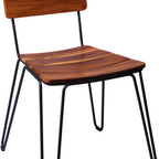 Thumbnail image #1 for Tramontina USA, Inc. 14521-051 Outdoor Restaurant Chair with Synthetic Teak Seat and Back, Steel Frame Case of 2
