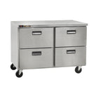 Thumbnail image #1 for Traulsen Dealer's Choice CLUC-48R-DW Compact Undercounter Refrigerator, 48" Wide, 4 Drawers, Stainless Steel, Rear-Mount Self-Contained