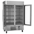 Thumbnail image #2 for Victory Refrigeration UltraSpec™ LSR49HC-1-IQ Two-Section Glass Door Merchandiser Refrigerator, 46.15 cu. ft., Stainless Steel, Bottom-Mount