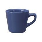 Thumbnail image #1 for International Tableware Cancun CA-1-LB Tall Ceramic Coffee Cup, 7 oz, Light Blue, with Handle, Non-Stackable Case of 3 Dozen
