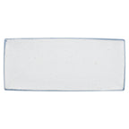 Thumbnail image #1 for Ten Strawberry Street Arctic Blue ARCTIC-15RECPLTR Porcelain Rectangular Platter, 14-7/8" x 6-1/2" Case of 18