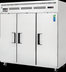 Thumbnail image #5 for Everest Refrigeration ESRF3 Three-Section Dual Temperature Reach-In Refrigerator/Freezer Combo with Top-Mounted Compressor
