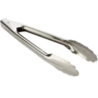 Thumbnail image #1 for TableCraft Products 74 Utility Tongs, 9-1/2", Stainless Steel, Standard Weight, Non-Coated Handle Case of 12