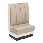 Thumbnail image #1 for ATSMFG ATS AT&S-ASD-LXL48-6CH GR8 Alex Laminate Deuce Booth, single, 30" long x 48" high, 6-channel back, Laminate Trim, removable sinuous spring