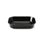 Thumbnail image #2 for Steelite International Delfin, Supermarket DFBCC10810 Rectangular Acrylic Plastic Bowl, 2 qt, Black, Cut Corner