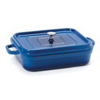 Thumbnail image #1 for G.E.T. Heiss CA-010-CB/BK/CC 5 qt Cast Aluminum Induction Roaster with Lid, Rectangular, 12-7/8 x 10-7/8 x 2-3/4 in
