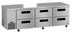 Thumbnail image #5 for Hoshizaki Steelheart 93-Inch Three-Section Undercounter Refrigerator with Six Drawers