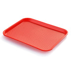 Thumbnail image #1 for New Star Foodservice Inc. 24845 Fast Food Tray, 14" x 18", Red Case of 12