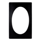 Thumbnail image #1 for G.E.T. Bugambilia T0A1GB Single Tile, 20-13/16" x 12-3/4", Cast Aluminum with Resin Coating, Oval Opening, Granite Black