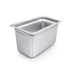 Thumbnail image #1 for CAC China STPQ-22-6 Stainless Steel Solid Steam Pan, 1/4 Size, 6" Deep, 22 Gauge Case of 24