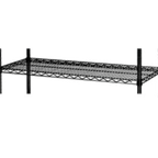Thumbnail image #1 for 1880 Hospitality Focus Foodservice FF2454BK Wire Shelf, 24"W x 54"L, Black Epoxy-Coated, 600 lb Capacity Case of 2
