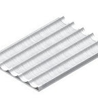 Thumbnail image #1 for Tecnoeka KTF9P Full Size GN 2/1 Aluminum Tray, 5 Lanes, Perforated & Corrugated