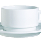 Thumbnail image #1 for Cardinal Candour by Arcoroc R0833 6.5-Inch Round Porcelain Saucer Case of 2 Dozen