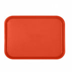 Thumbnail image #1 for Thunder Group PLFFT1216RD Rectangular Fast Food Tray, 12" x 16-1/4", Polypropylene, Red Case of 48