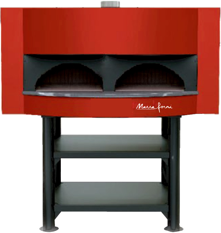 Product image #5 for Marra Forni Square Wood-Fired Pizza Oven with 83 x 31 Inch Brick Deck and Steel Stand