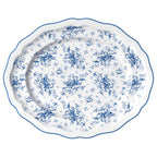 Thumbnail image #1 for Steelite International Folio, Porcelain 62543FP817 Porcelain Oval Platter, Liliana Blue, 13 x 10.5 x 1 in 1 Dozen