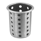 Thumbnail image #1 for Alegacy Foodservice Products S600 Stainless Steel Flatware Cylinder, 4-1/2" Diameter x 5-1/2" High