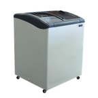 Thumbnail image #1 for Ojeda USA NBH 28 Freestanding Ice Cream Merchandiser, 4.31 cu. ft., 2 Lockable Sliding Glass Doors, White